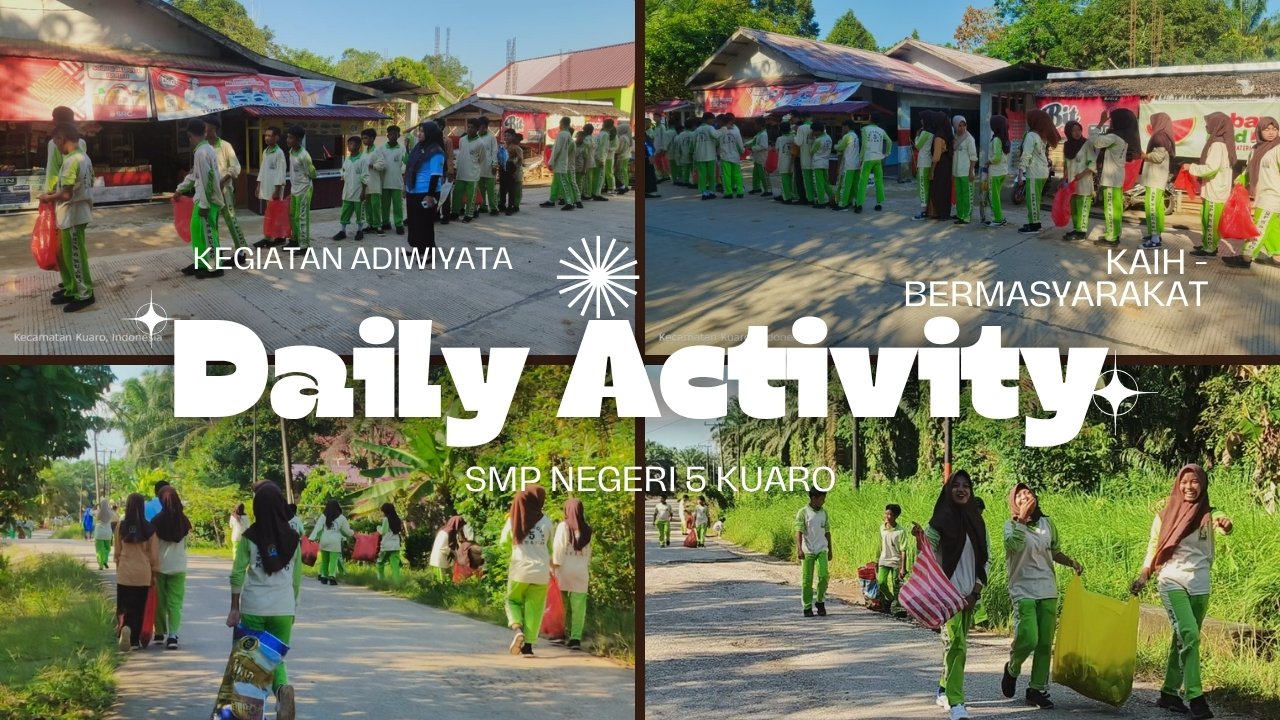 Aksi Peduli Lingkungan: Siswa SMP Negeri 5 Kuaro Turun ke Jalan Wujudkan Nilai KAIH di Masyarakat